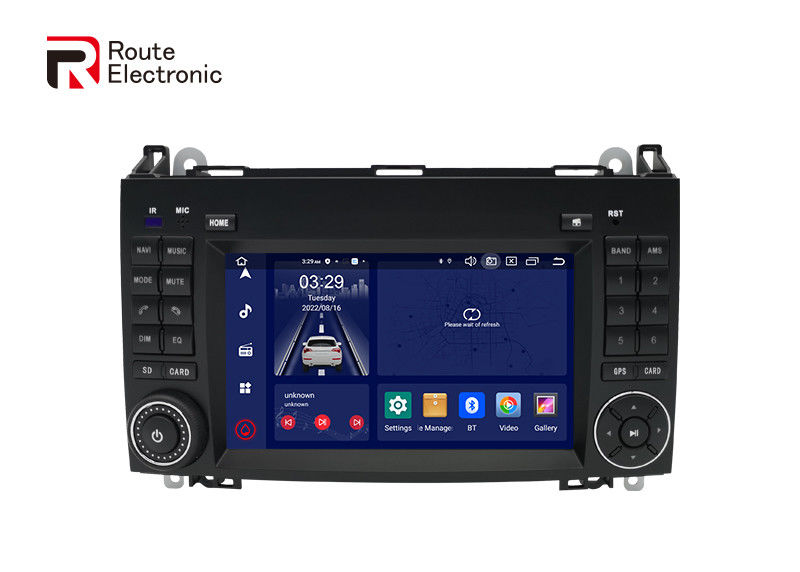 Đài phát thanh xe hơi Android 12 OEM, âm thanh nổi trên xe hơi không cần thiết cho Mercedes Benz B200 W209